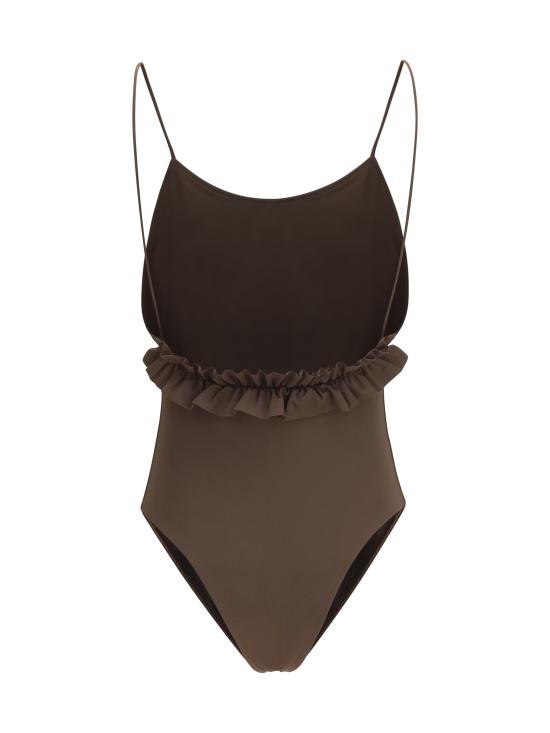 26SS 자크뮈스 카바나 러플 원피스 수영복 OPW00050AW00096 850 BROWN - JACQUEMUS