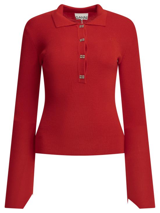 26FW 가니 스웨터 A117000606P Red