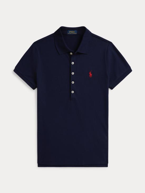 26SS 랄프 로렌 폴로 티셔츠 폴로 마니카 코르타 슬림핏 네이비 블루 - RALPH LAUREN
