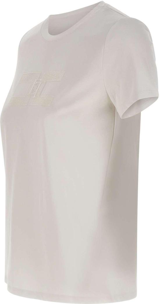 25FW 엘리자베타프랜치 반팔 티셔츠 MA00756E2270 WHITE - ELISABETTA FRANCHI