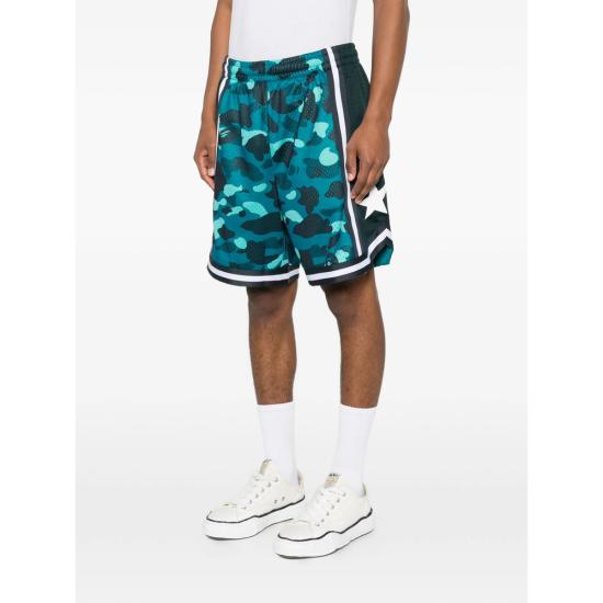 26SS 베이프 숏팬츠 001SPM301307M GREEN GREEN BLUE - BAPE