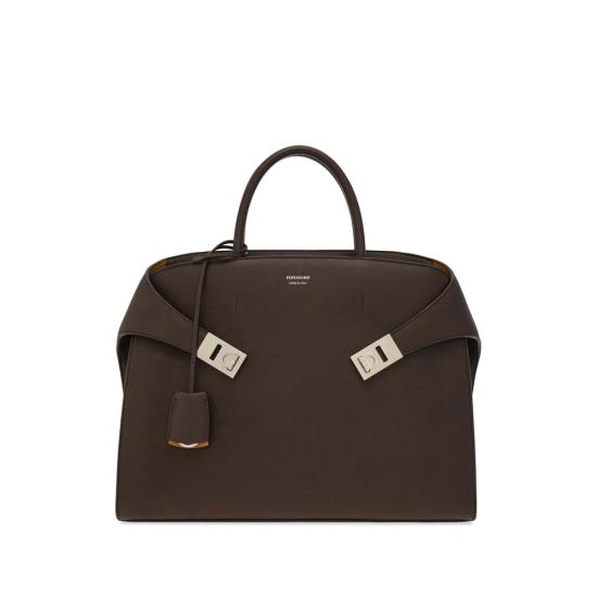 26FW 살바토레 페라가모 토트백 241683 0779074 TMOBU BROWN