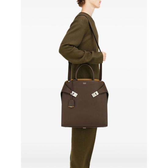 26FW 살바토레 페라가모 토트백 241666 0777380 NERO BROWN - SALVATORE FERRAGAMO