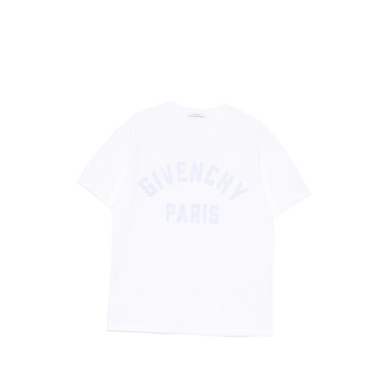 26FW 지방시 맥시 로고 코튼 티셔츠 BM71NK3YRS 128 WHITE