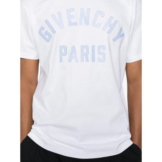 26FW 지방시 맥시 로고 코튼 티셔츠 BM71NK3YRS 128 WHITE - GIVENCHY