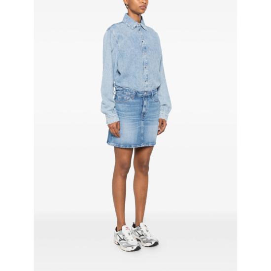 26SS 세븐포올맨카인드 데님 원피스 7U210C10 MINI SKIRT 3BZ BLUE - 7 FOR ALL MANKIND