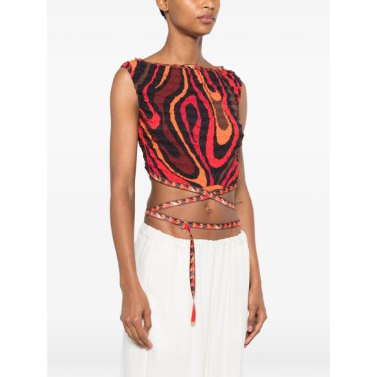 26SS 푸찌 민소매 티셔츠 6HJM31 6H768 002 RED - PUCCI