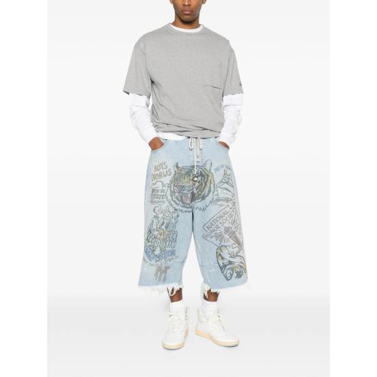 26FW 세컨드 셀프 데님 숏팬츠 JSRDSH BLUE - SECND SLF