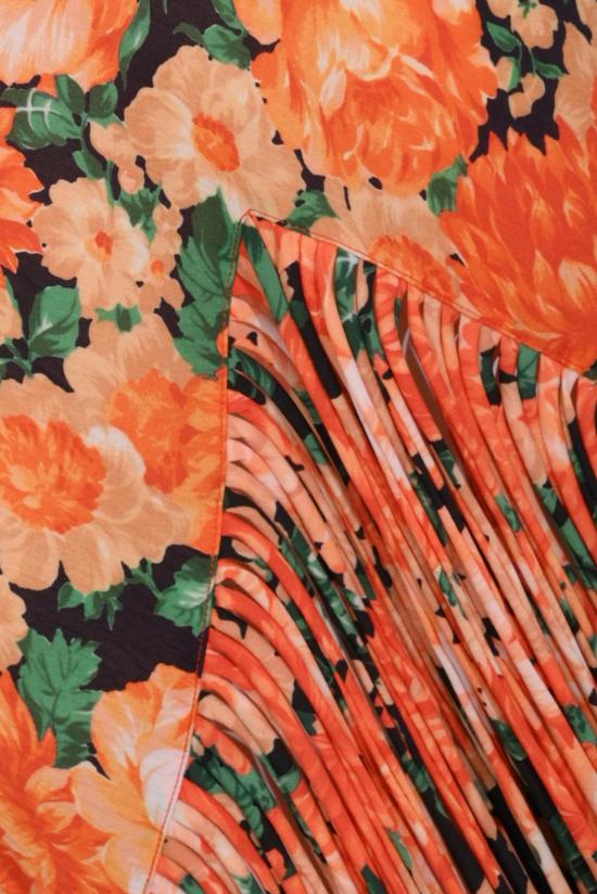 26SS 핑코 롱 원피스 106825A3AOAS4 ORANGE - PINKO