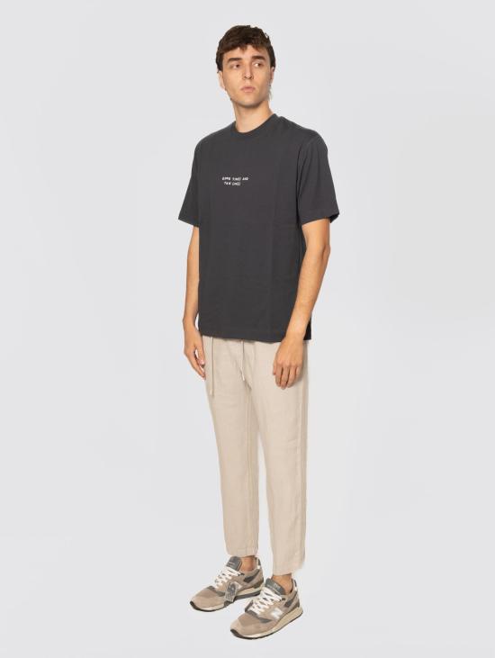 26SS 클로즈드 스트레이트 팬츠 Lino con Coulisse Fango의 Pantaloni - CLOSED