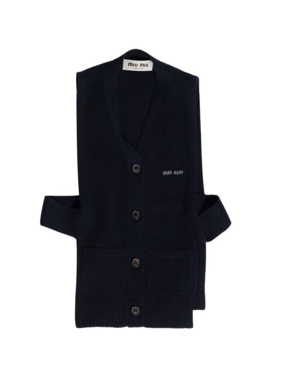 26SS 미우미우 가디건 MMV380 19RLF0008 NAVY