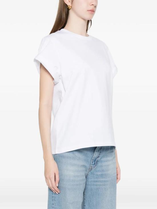 26FW 빅토리아 베컴 반팔 티셔츠 1226JTS007471A6 White - VICTORIA BECKHAM