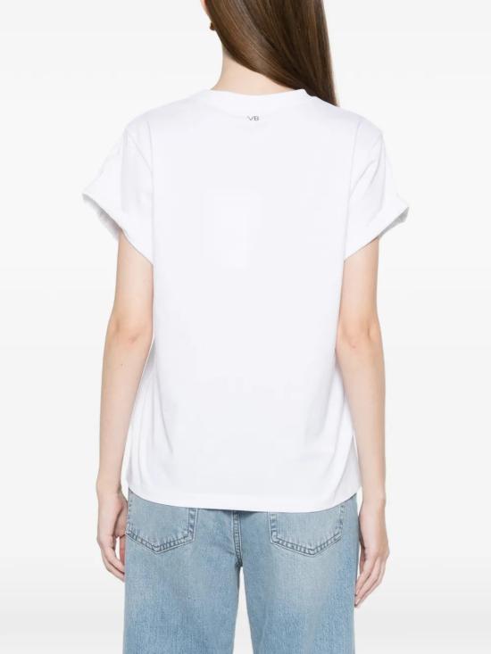 26FW 빅토리아 베컴 반팔 티셔츠 1226JTS007471A6 White - VICTORIA BECKHAM
