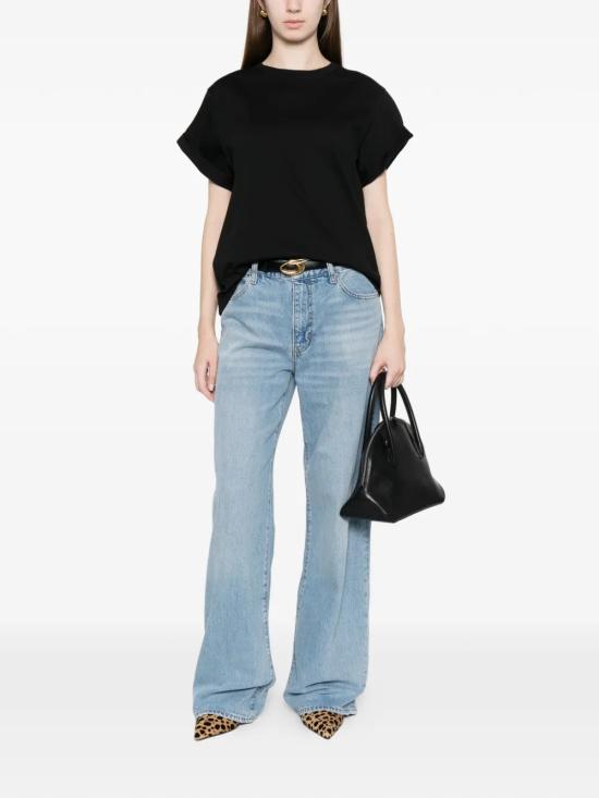 26FW 빅토리아 베컴 반팔 티셔츠 1226JTS007471A1 Black - VICTORIA BECKHAM