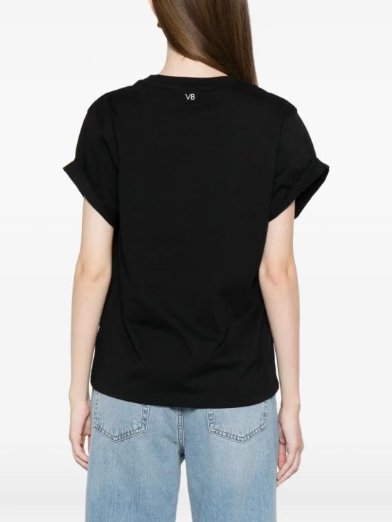 26FW 빅토리아 베컴 반팔 티셔츠 1226JTS007471A1 Black - VICTORIA BECKHAM