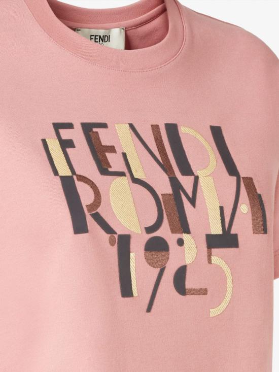  펜디 반팔 티셔츠 FS7254 AVF9 Pink - FENDI