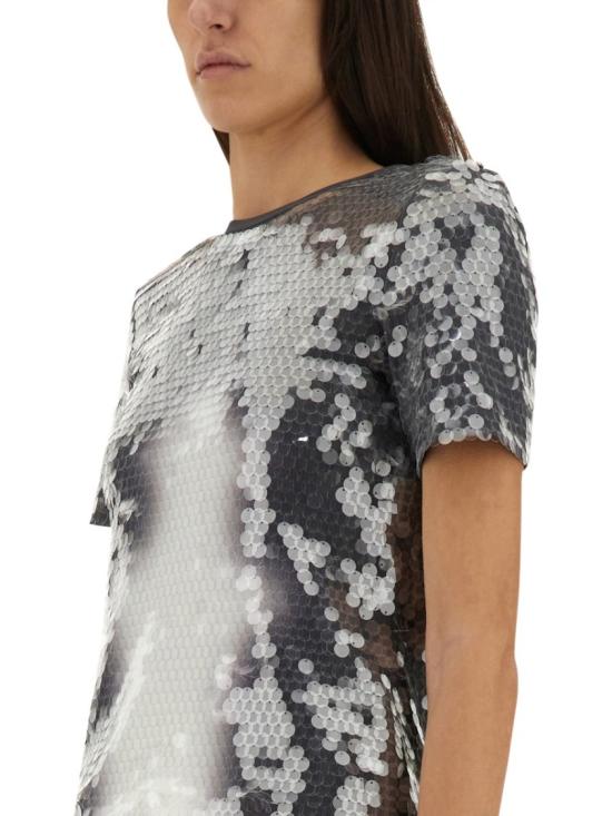 25SS 스포트막스 반팔 티셔츠 2512941062600 238005 Silver - SPORTMAX