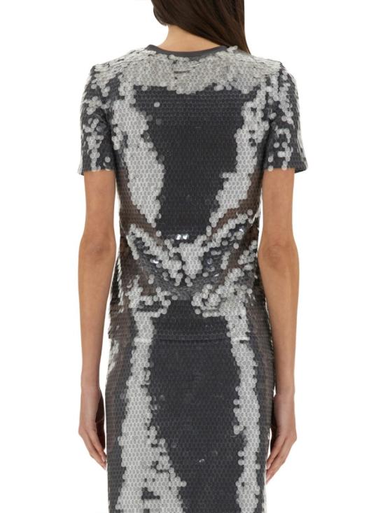 25SS 스포트막스 반팔 티셔츠 2512941062600 238005 Silver - SPORTMAX
