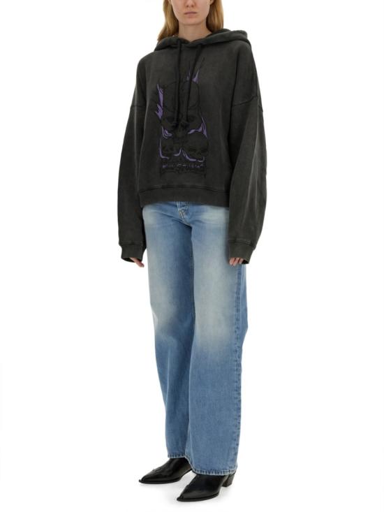  아크네 스튜디오 후드 티셔츠 CI0165 BM0 Black - ACNE STUDIOS