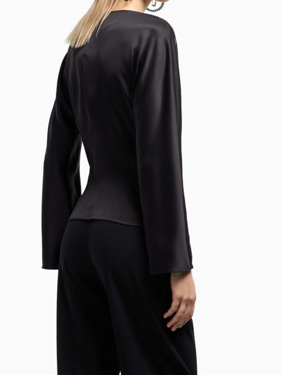 조르지오 아르마니 블라우스 GW000843 TE10101 Black - GIORGIO ARMANI