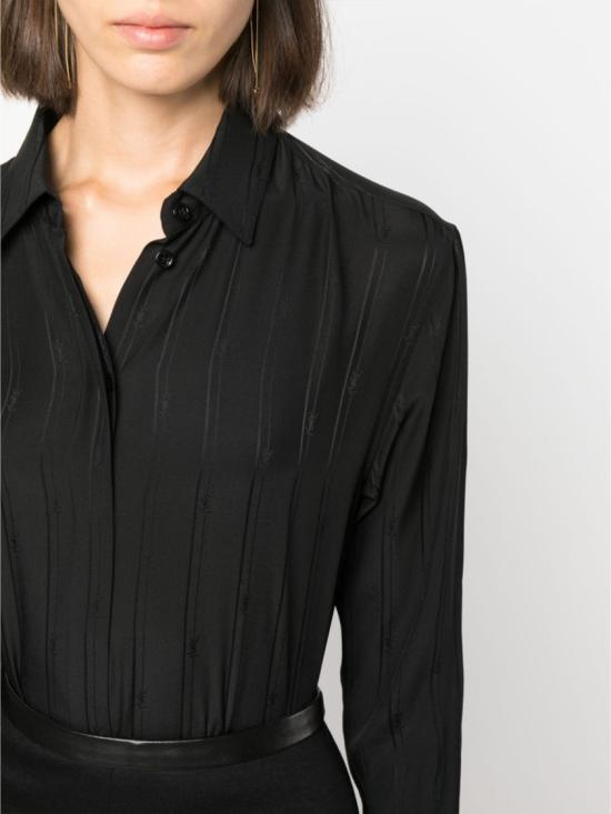  생로랑 셔츠 758125 Y6H39 Black - SAINT LAURENT