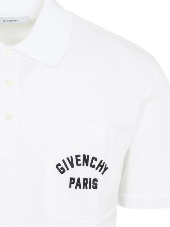 26SS 지방시 폴로 티셔츠 BML00T3YSD White - GIVENCHY