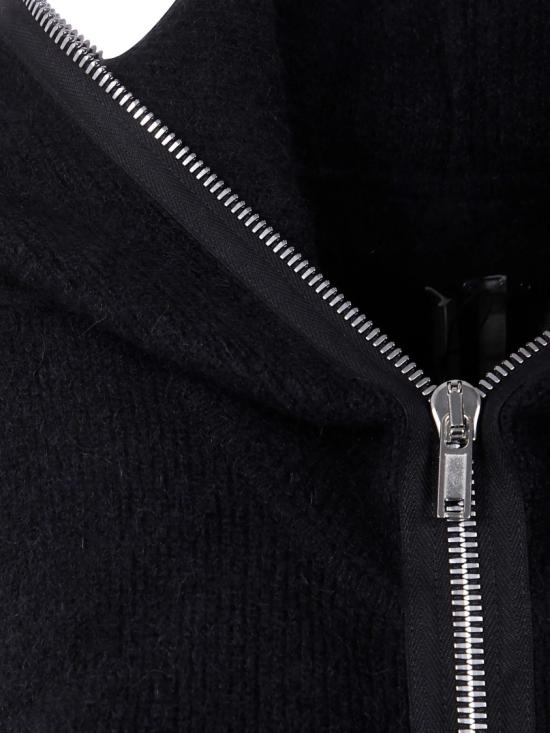 25FW 릭 오웬스 후드 티셔츠 RU02E1688 KWP Black - RICK OWENS