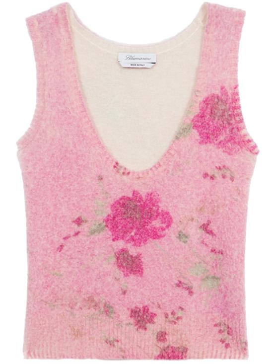 25FW 블루마린 긴팔 티셔츠 2M496A Pink