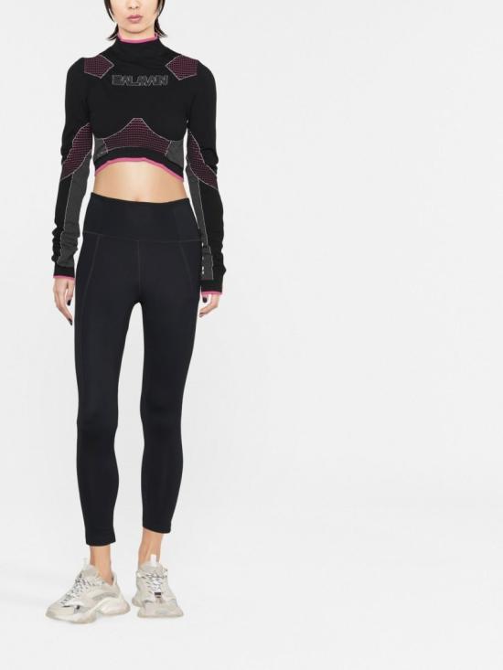 발망 긴팔 티셔츠 YF2AO233 JE17 Black - BALMAIN