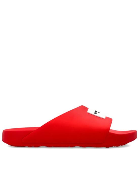 26SS 지방시 러버 라벨 슬라이드 뮬 BH302MH1XL Red