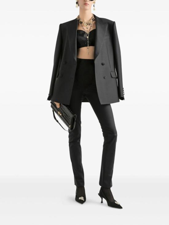  돌체앤가바나 더블 브레스티드 자켓 F29N7T FU3R1 Black - DOLCE & GABBANA