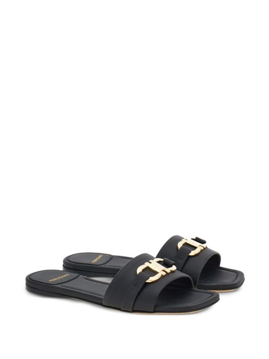  살바토레 페라가모 뮬/슬리퍼 0769636 Black - SALVATORE FERRAGAMO