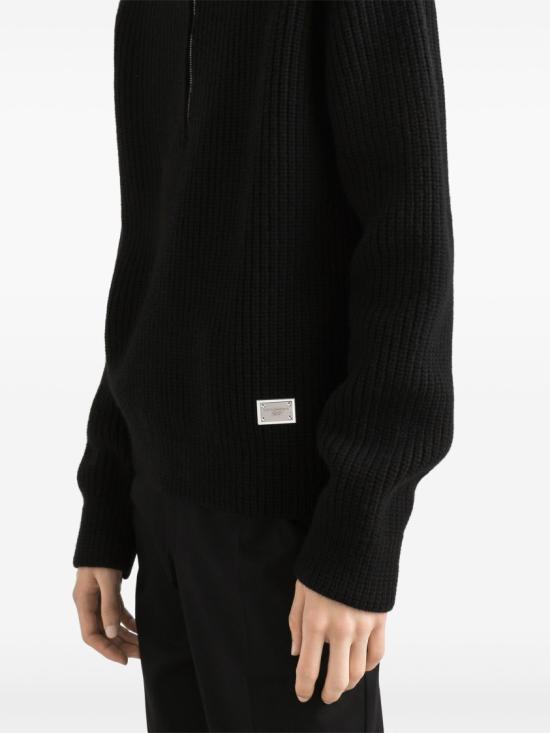  돌체앤가바나 집업 니트 GXW42T JCVWK Black - DOLCE & GABBANA