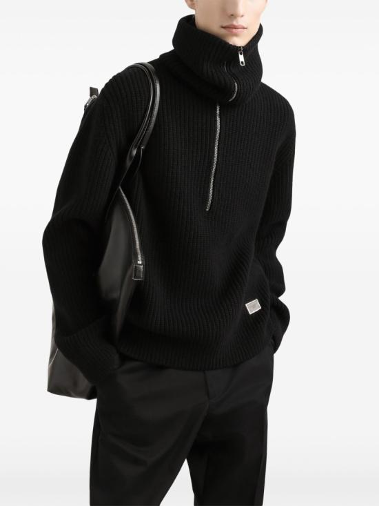 돌체앤가바나 집업 니트 GXW42T JCVWK Black - DOLCE & GABBANA