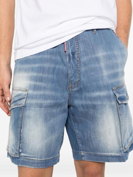 26SS 디스퀘어드2 데님 숏팬츠 S71MU0884 S30341 470 Blue - DSQUARED2