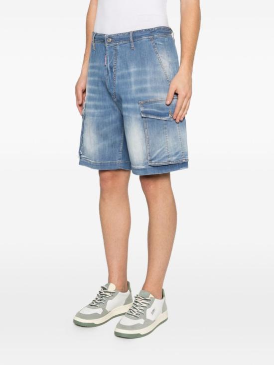 26SS 디스퀘어드2 데님 숏팬츠 S71MU0884 S30341 470 Blue - DSQUARED2