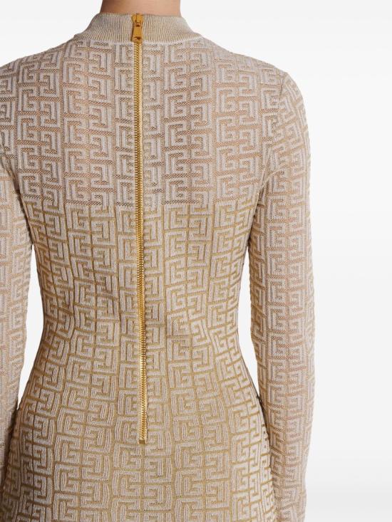 발망 숏 원피스 DF2R8029 KH69 Neutrals - BALMAIN
