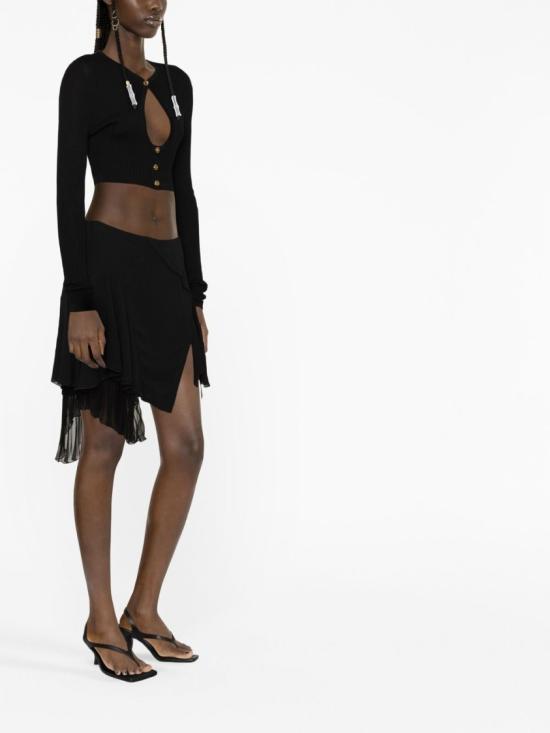  베르사체 미디 스커트 1007883 1A06582 Black - VERSACE