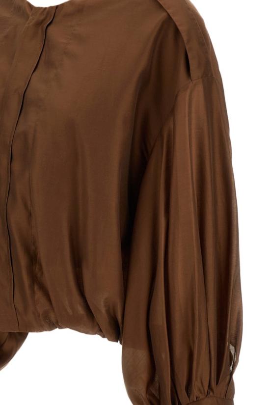 26SS 더 레이티스트 블라우스 TLW04007T0161ABTPT0032 Brown - THE LATEST