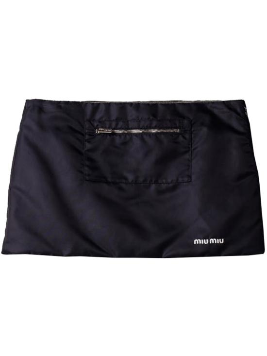 26SS 미우미우 숏 스커트 MG2583 181A Black