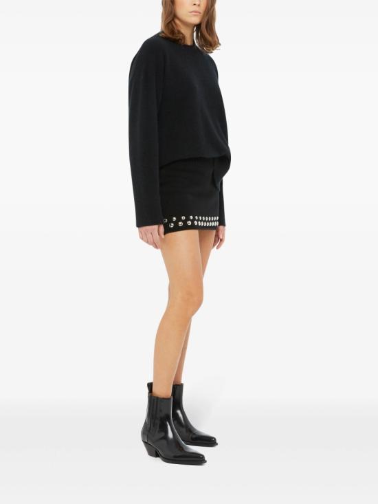 25FW 알라누이 숏 스커트 LWHL027E24KNI001 Black - ALANUI