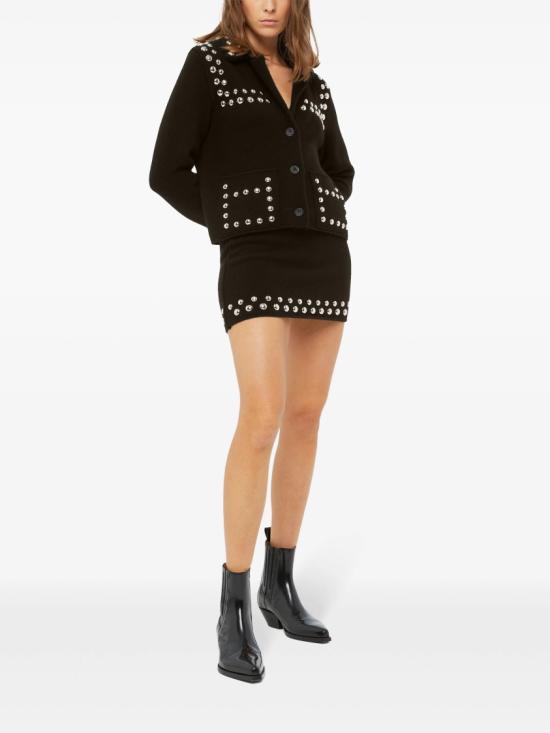 25FW 알라누이 숏 스커트 LWHL027E24KNI001 Black - ALANUI
