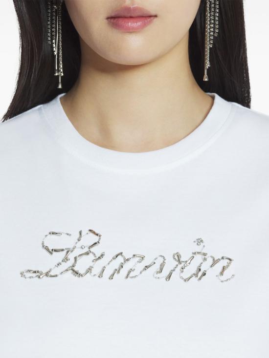  랑방 반팔 티셔츠 RW TS9030 J176 P25 White - LANVIN