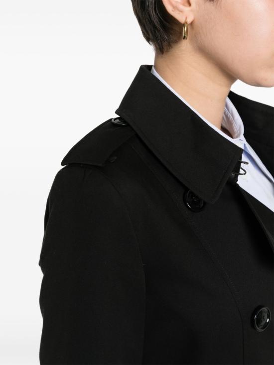  버버리 첼시 헤리티지 코튼 트렌치 코트 8079402 Black - BURBERRY
