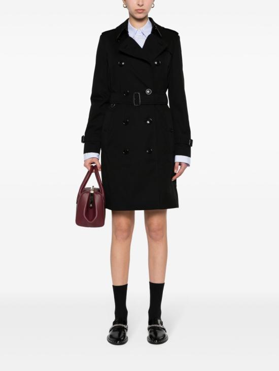  버버리 첼시 헤리티지 코튼 트렌치 코트 8079402 Black - BURBERRY