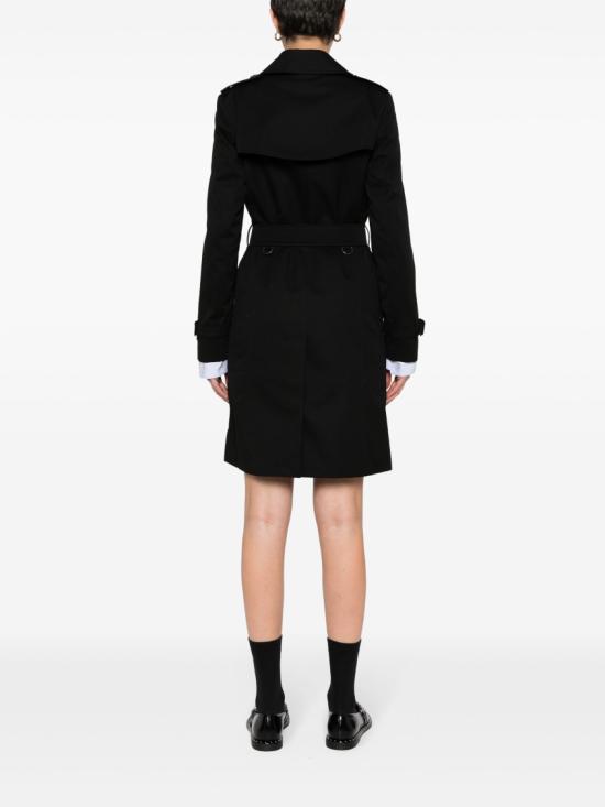  버버리 첼시 헤리티지 코튼 트렌치 코트 8079402 Black - BURBERRY