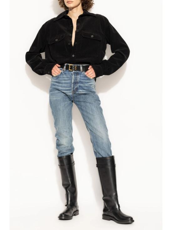  생로랑 긴팔 셔츠 795555 Y34SA Black - SAINT LAURENT
