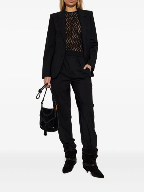 25FW 이자벨마랑 로레타 스트레이트 레그 트라우저 로레타 스트레이트 레그 트라우저 PA0568FB B1F01I Black - ISABEL MARANT