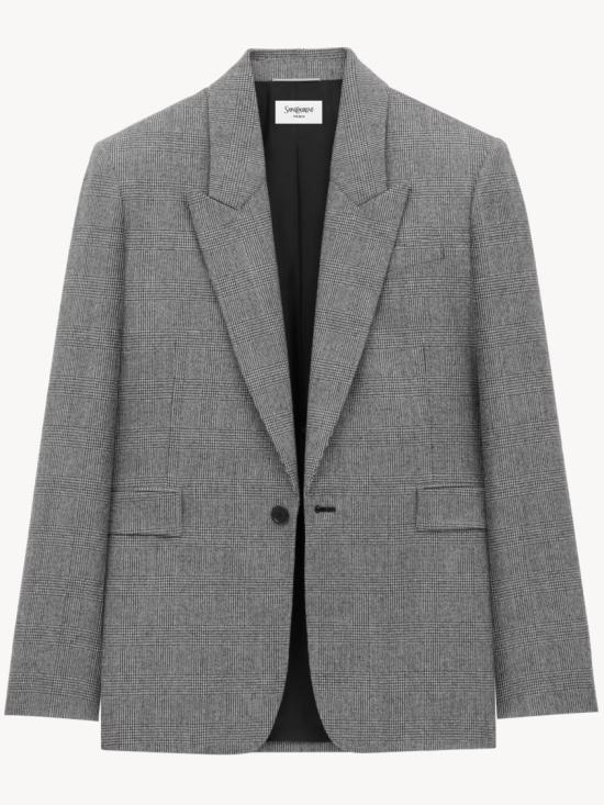  생로랑 수트 자켓 837196 Y5H54 Grey - SAINT LAURENT