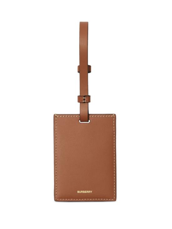  버버리 체크 러기지 택 8073976 Brown - BURBERRY